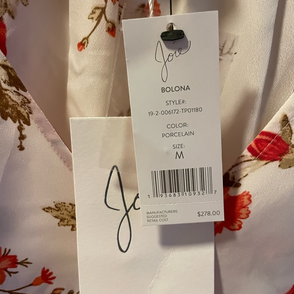NWT Joie bologna floral top in medium - Picture 4 of 5